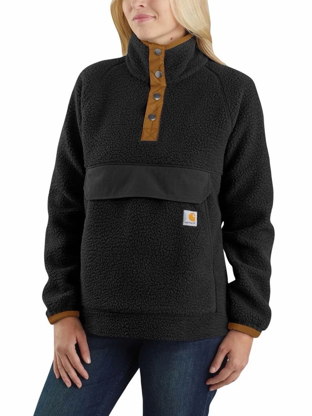 Small WOMEN'S FLEECE PULLOVER - RELAXED FIT - 2 WARMER RATING